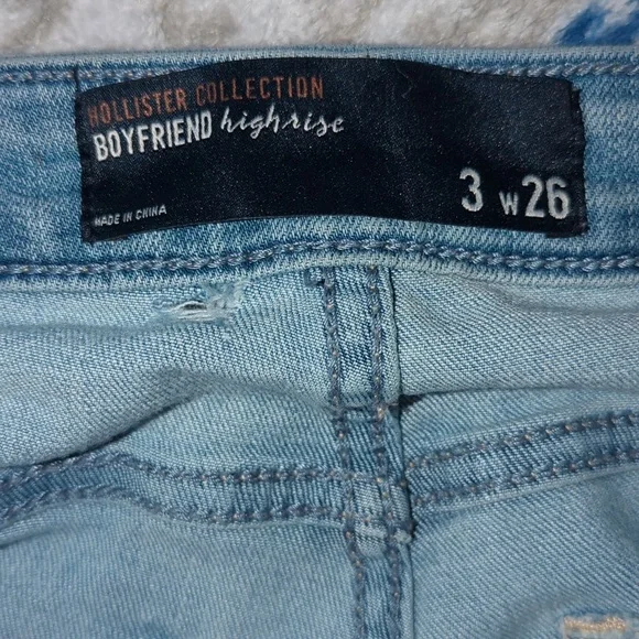 Hollister Boyfriend High-Rise Jeans 👖 3 w 26 - Picture 9 of 12